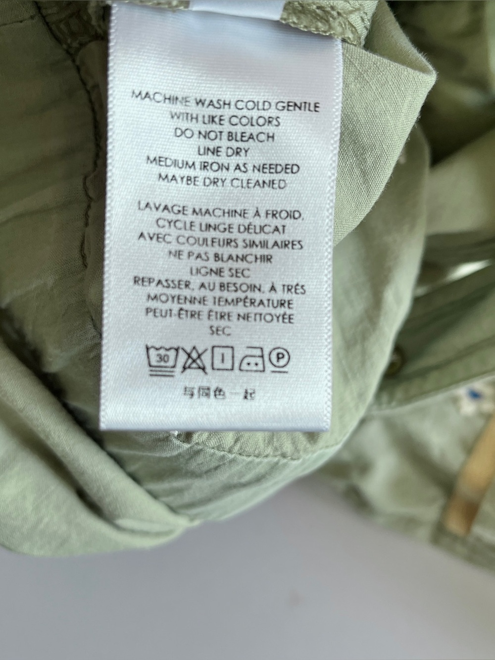 Anthropologie Pilcro Dessa romper large green overalls shorts embroidered floral - Picture 10 of 11
